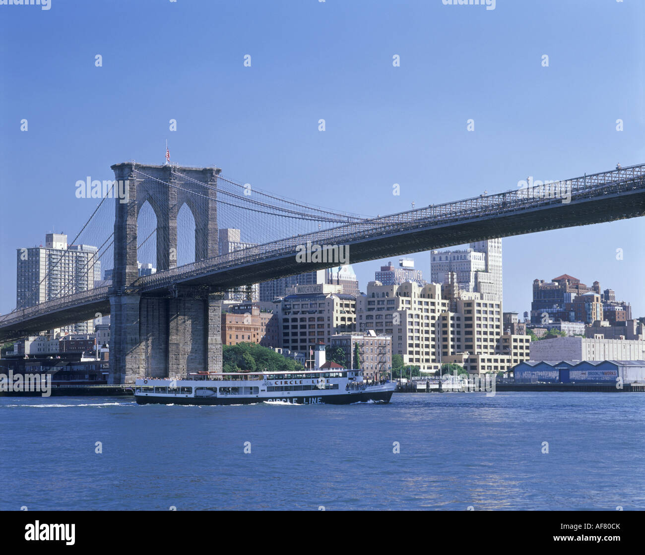 BROOKLYN BRIDGE BROOKLYN SKYLINE NEW YORK CITY USA Stock Photo - Alamy
