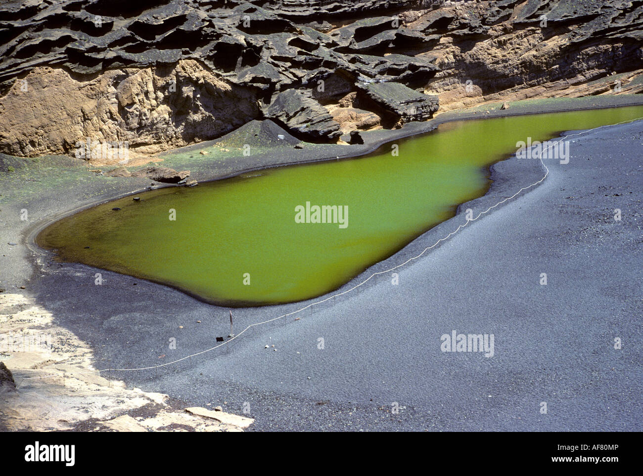 Charo Verde Junto a El Golfo, Lanzarote, Canary Islands, Stock Photo