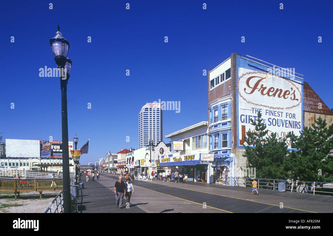 BOARDWALK SHOPS ATLANTIC CITY NEW JERSEY US Stock Photo Alamy