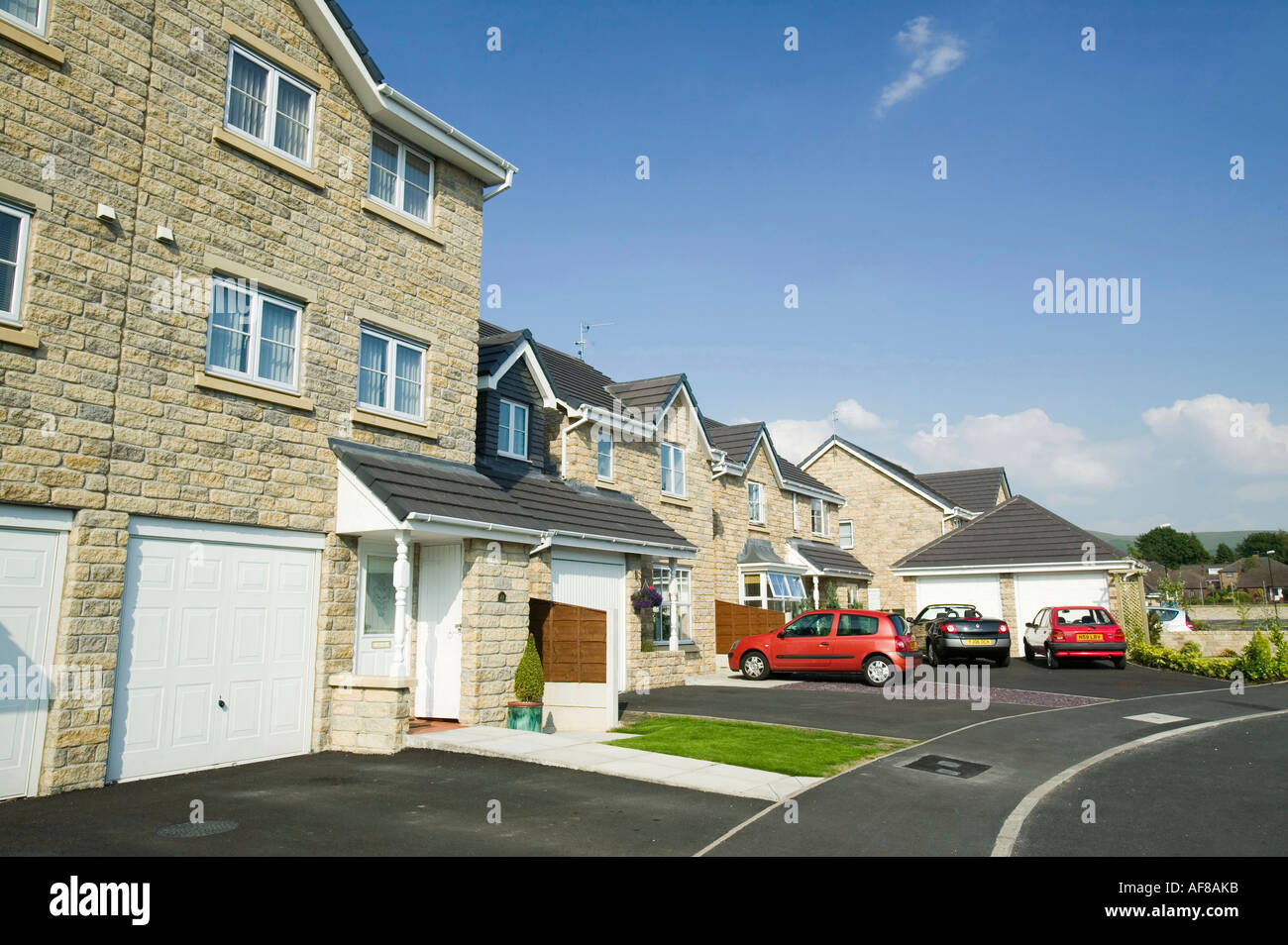 a new housing estate in Clitheroe, Lancashire, UK Stock Photo Alamy