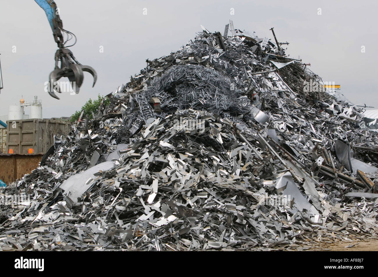 a scrap metal merchants in Blackburn, Lancashire, UK Stock Photo