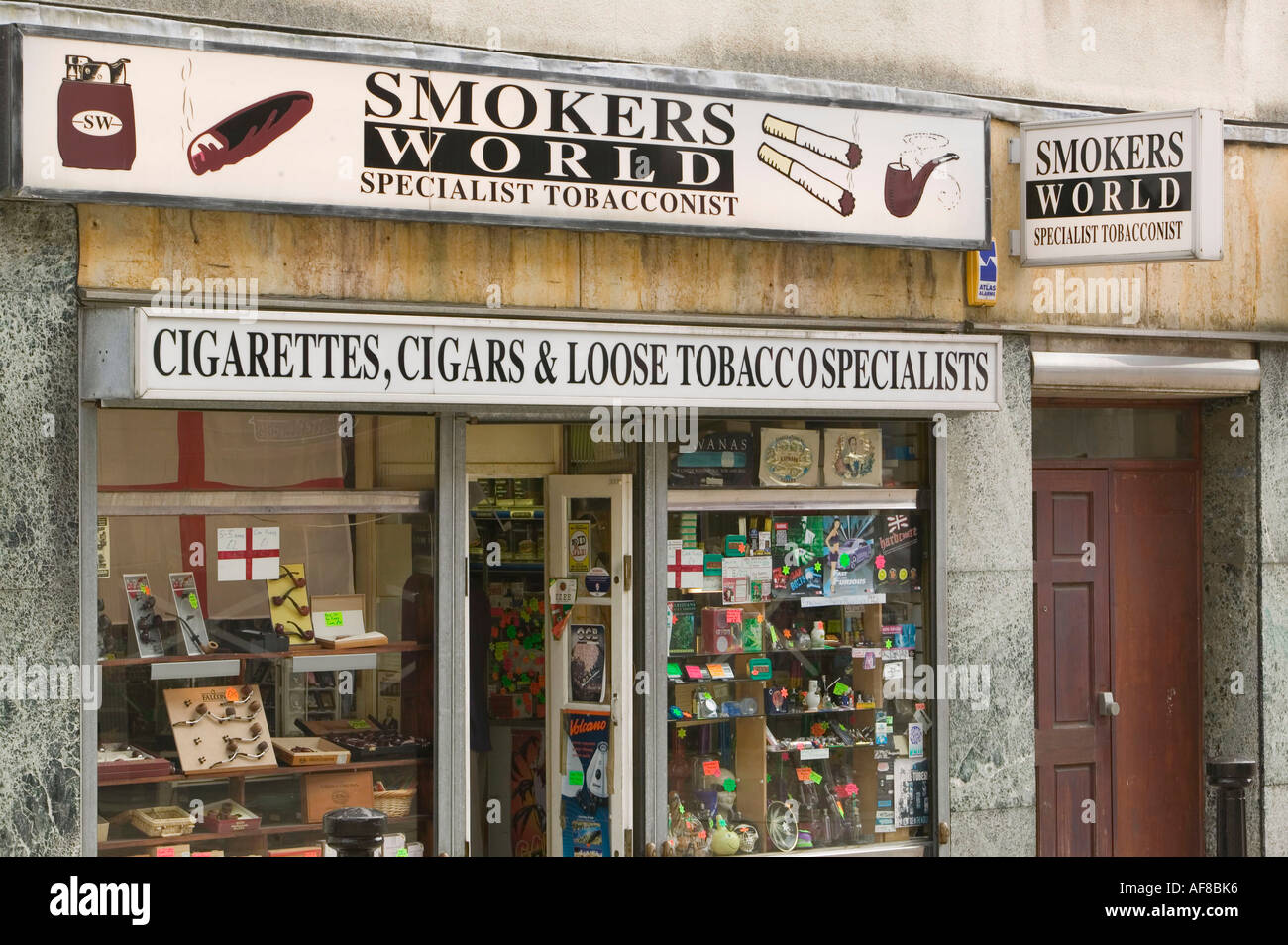 a smokers shop in Blackburn, lancashire, UK Stock Photo Alamy