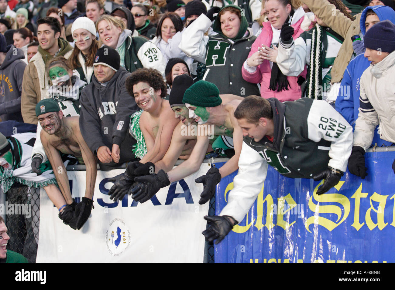 High School football fans Stock Photo Alamy