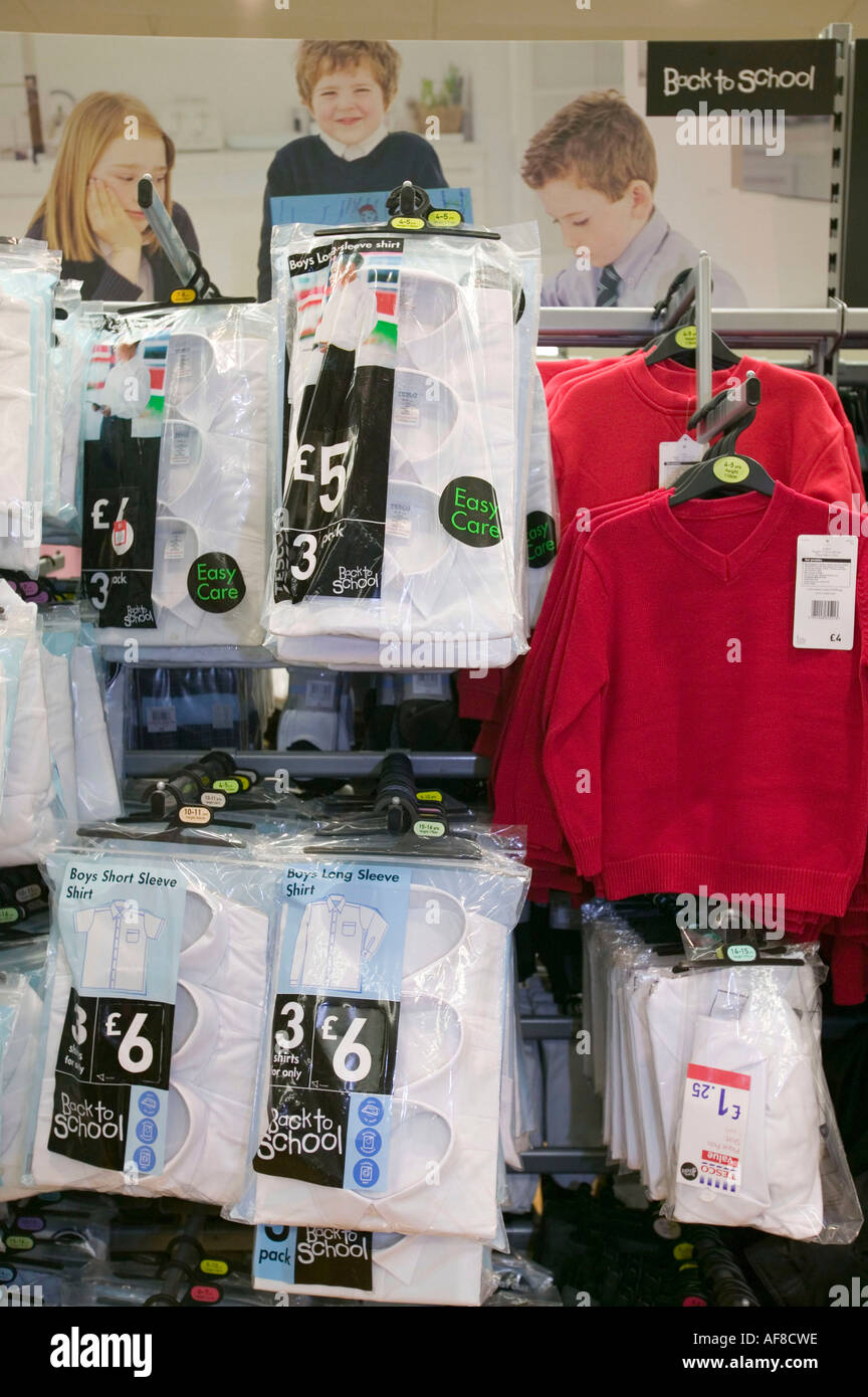 Tesco's own brand budget clothing in tesco's, Carlisle, Cumbria, UK