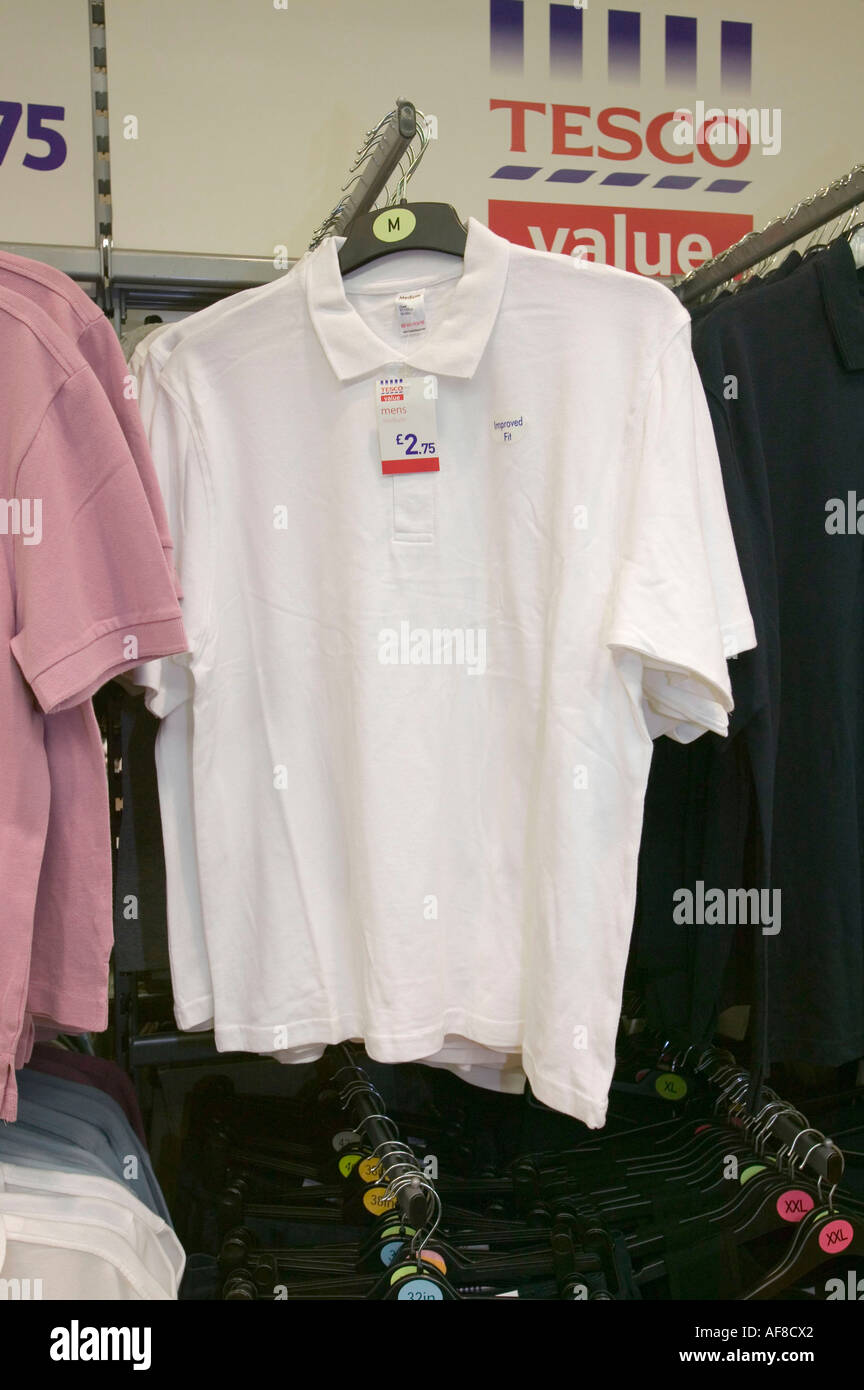 Tesco's own brand budget clothing in tesco's, Carlisle, Cumbria, UK