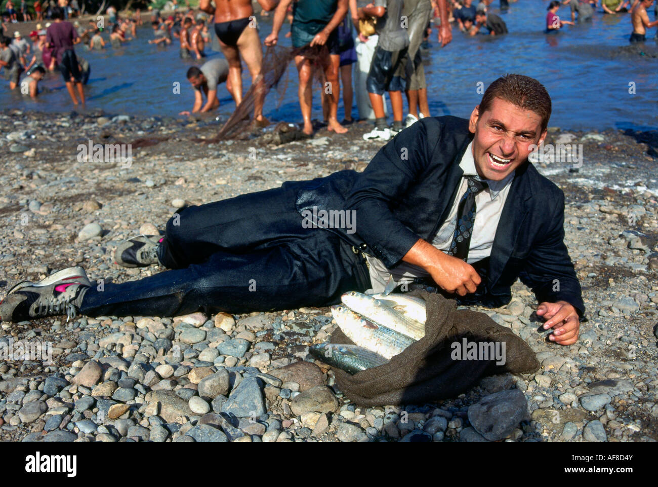 El Charo, Celebration of the Pond, San Nicolás de Tolentino, Gran Canaria, Canary Islands, Spain Stock Photo