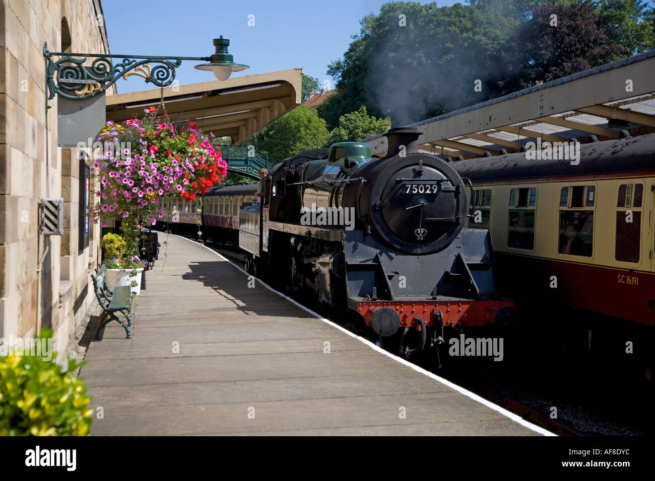 Pickering Station N Yorks Steam Railway UK July Stock Photo