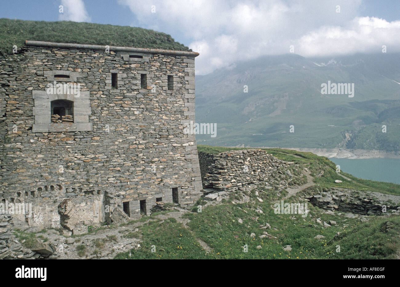 Fort Variselle, Col de Mont Cenis, Savoie, France. Stock Photo
