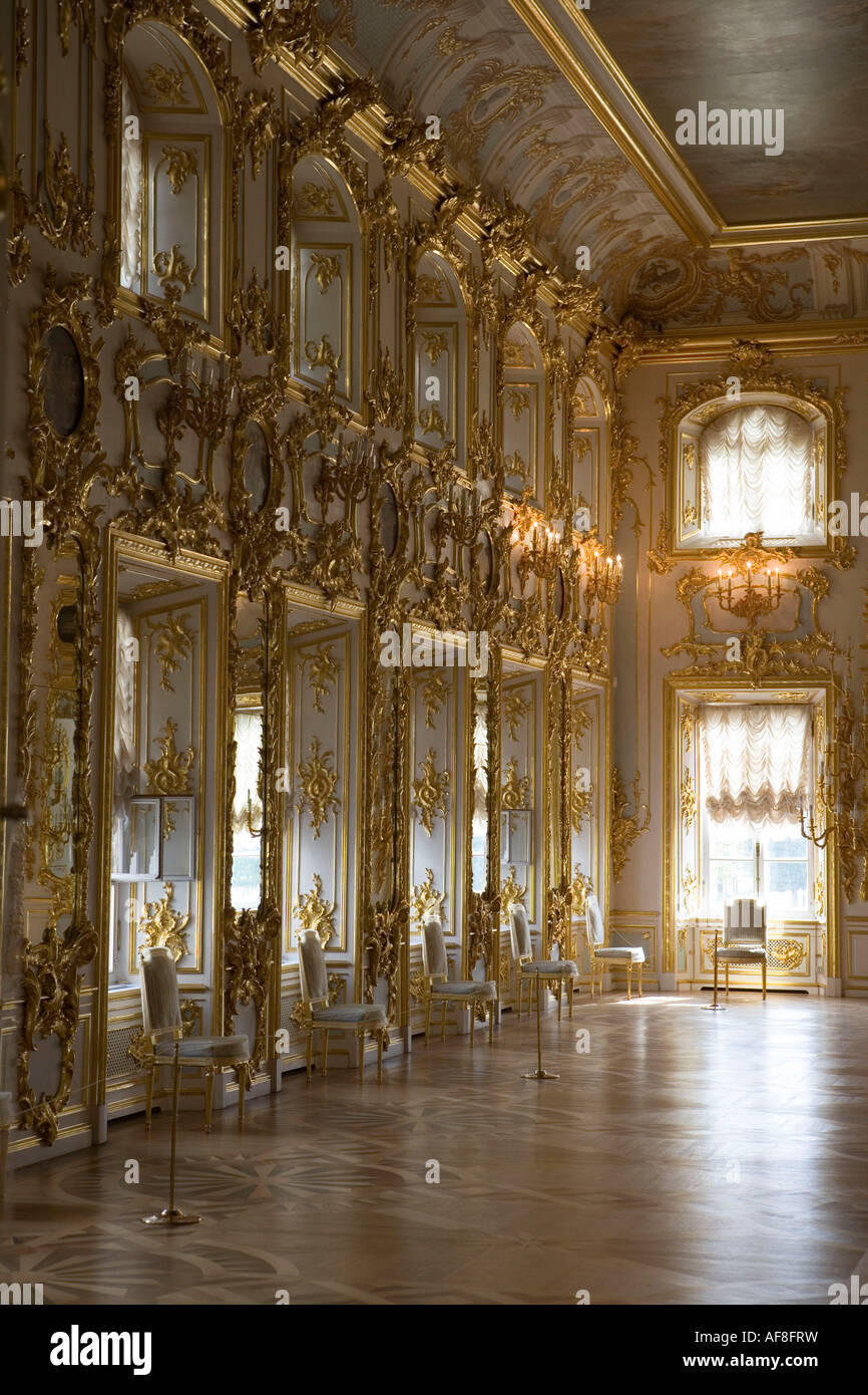 Interior of Catherine Palace, Zarskoje Selo, near St. Petersburg, Russia Stock Photo