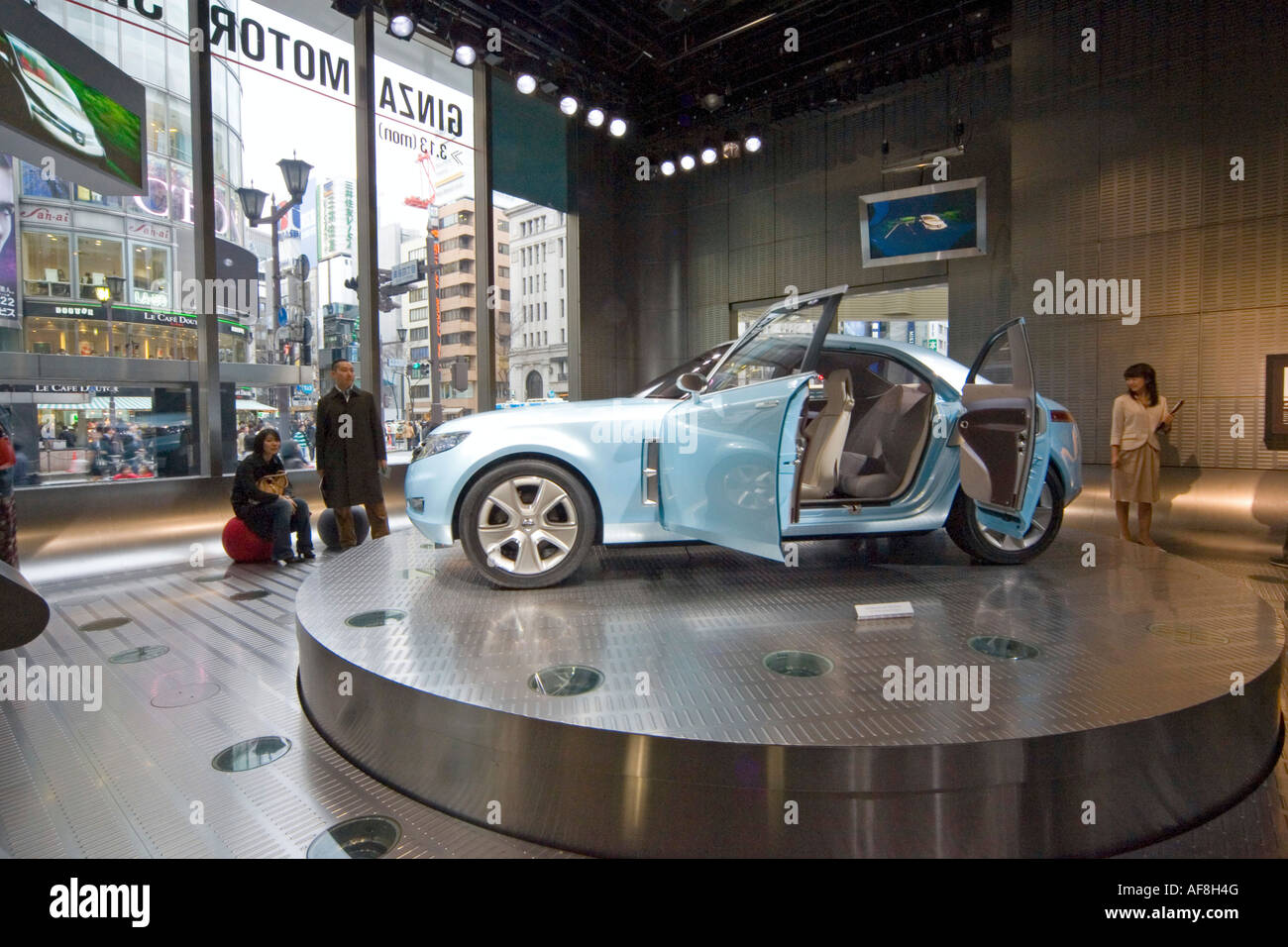 Asia, Japan, Tokyo, Showroom Nissan Stock Photo Alamy