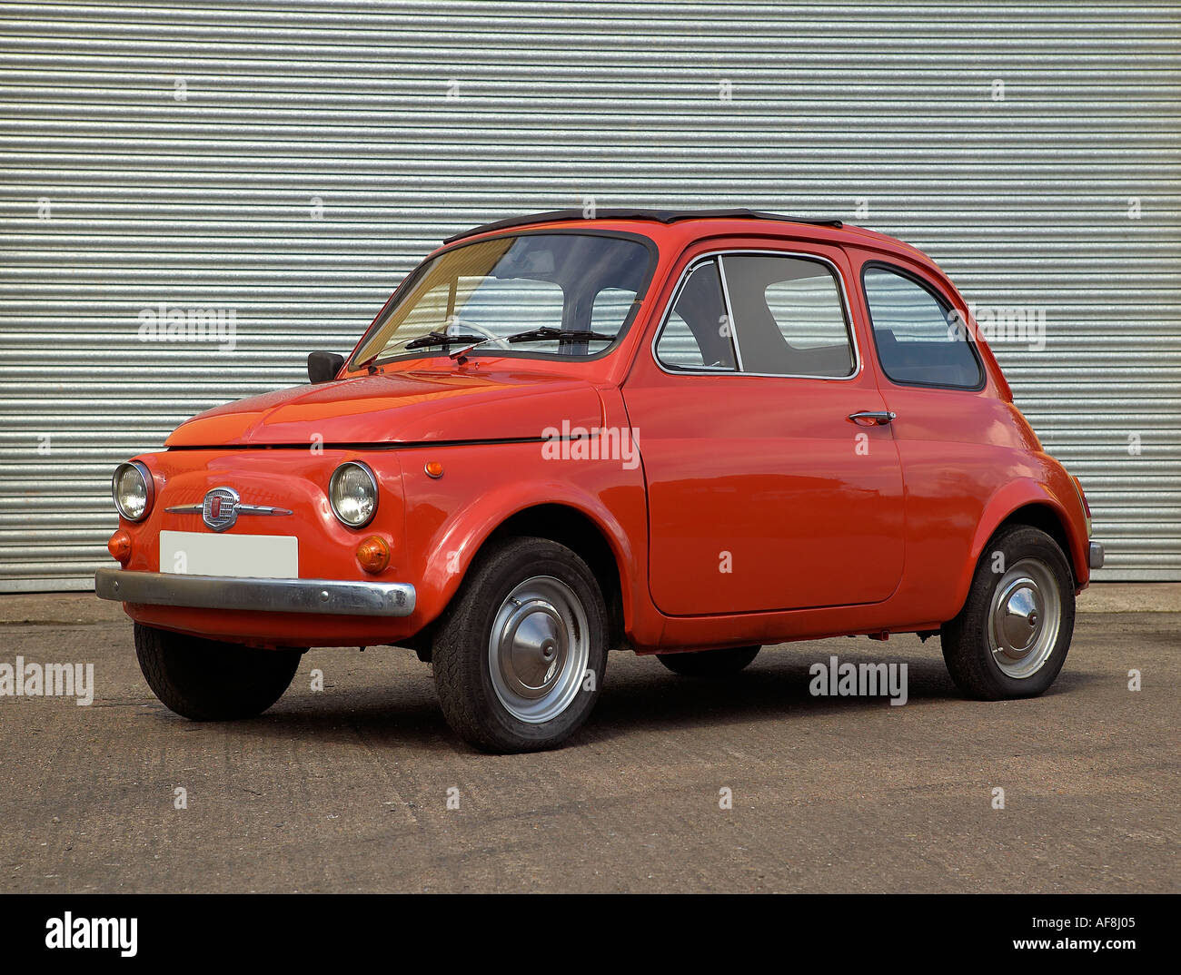 1972 Fiat 500 twin cylinder 499cc 22bhp at 4600rpm Original design by Dante Giacosa Country of origin Italy Stock Photo
