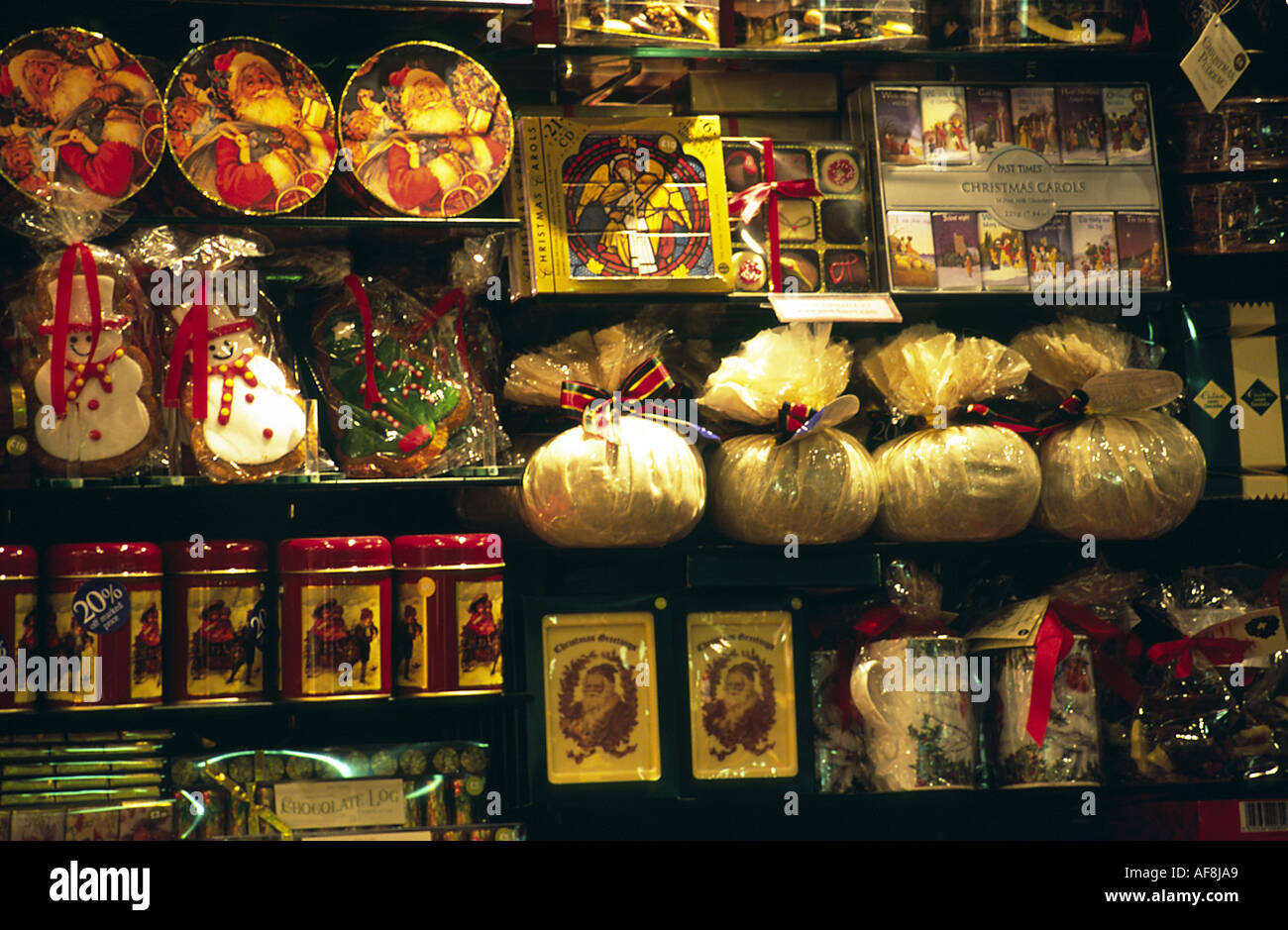 Christmas shop display Stock Photo