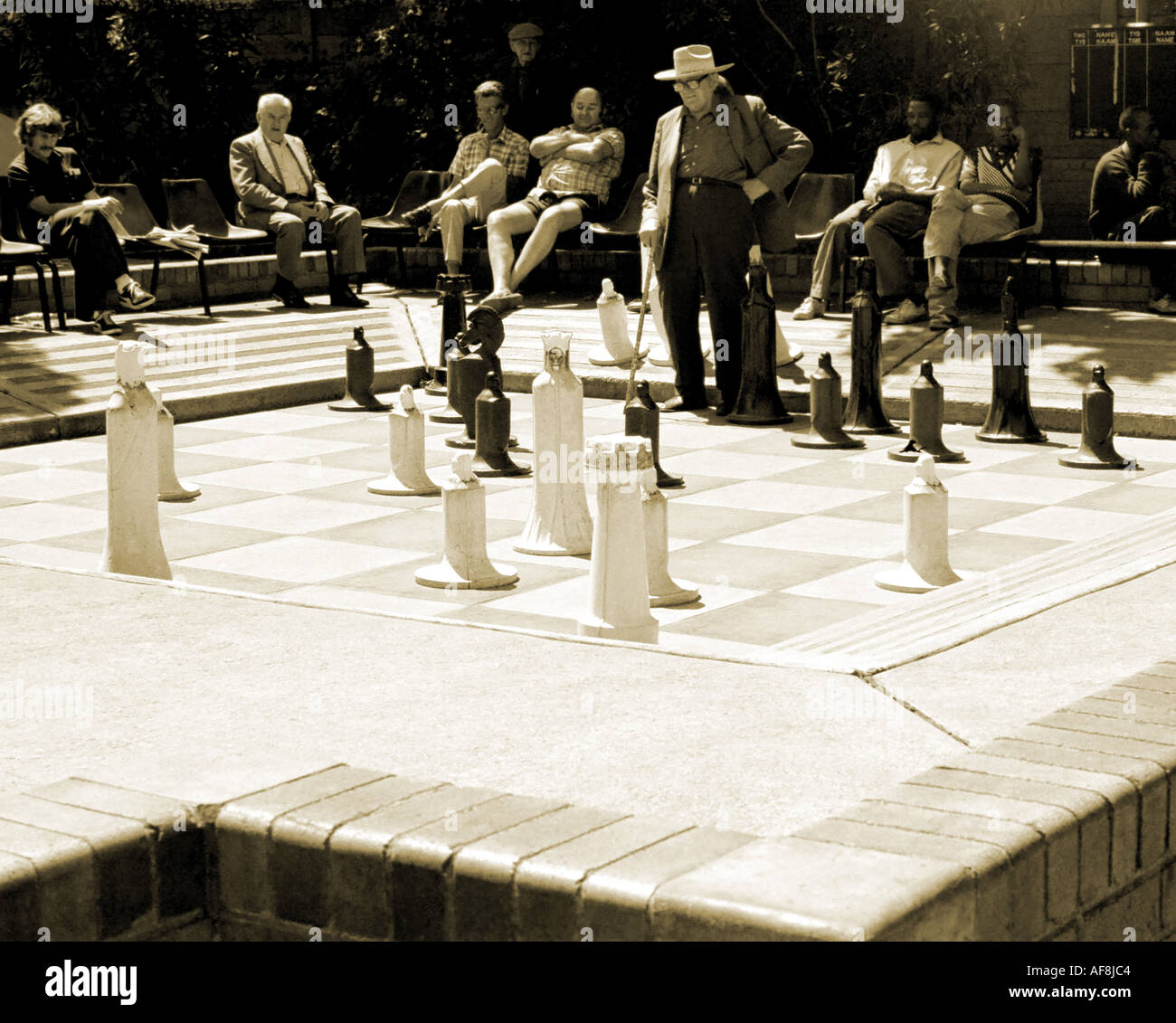 Outdoor chess Johannesburg South Africa Stock Photo Alamy