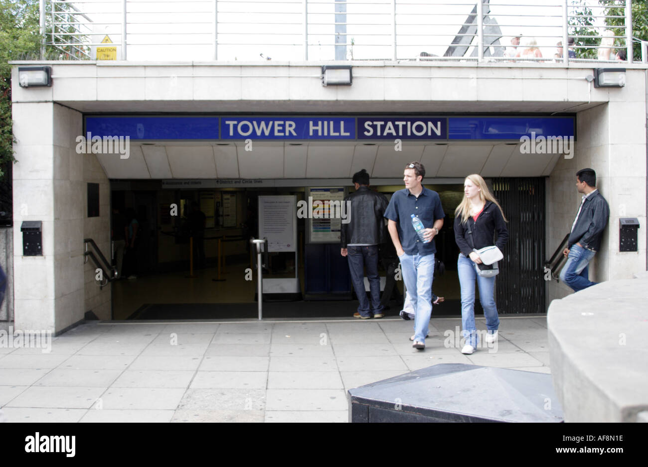 Tower Hill Station London Stock Photo Alamy
