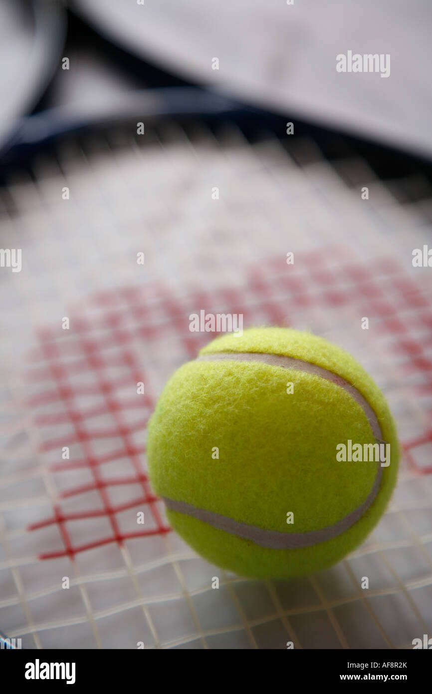 Tennis Racket and Tennis Ball wimbledon sport Stock Photo Alamy