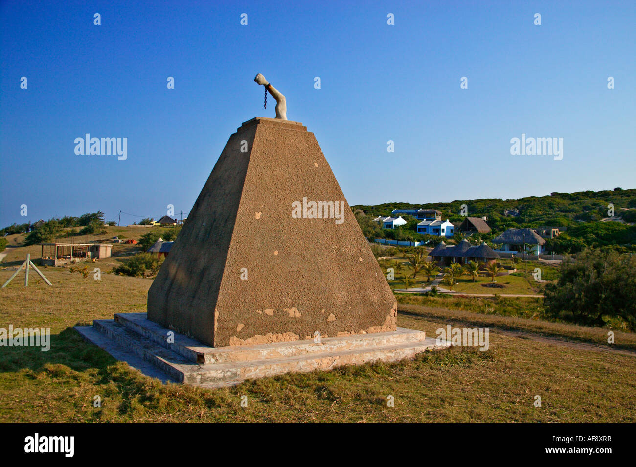 A statue celebrating the freedom from slavery Stock Photo
