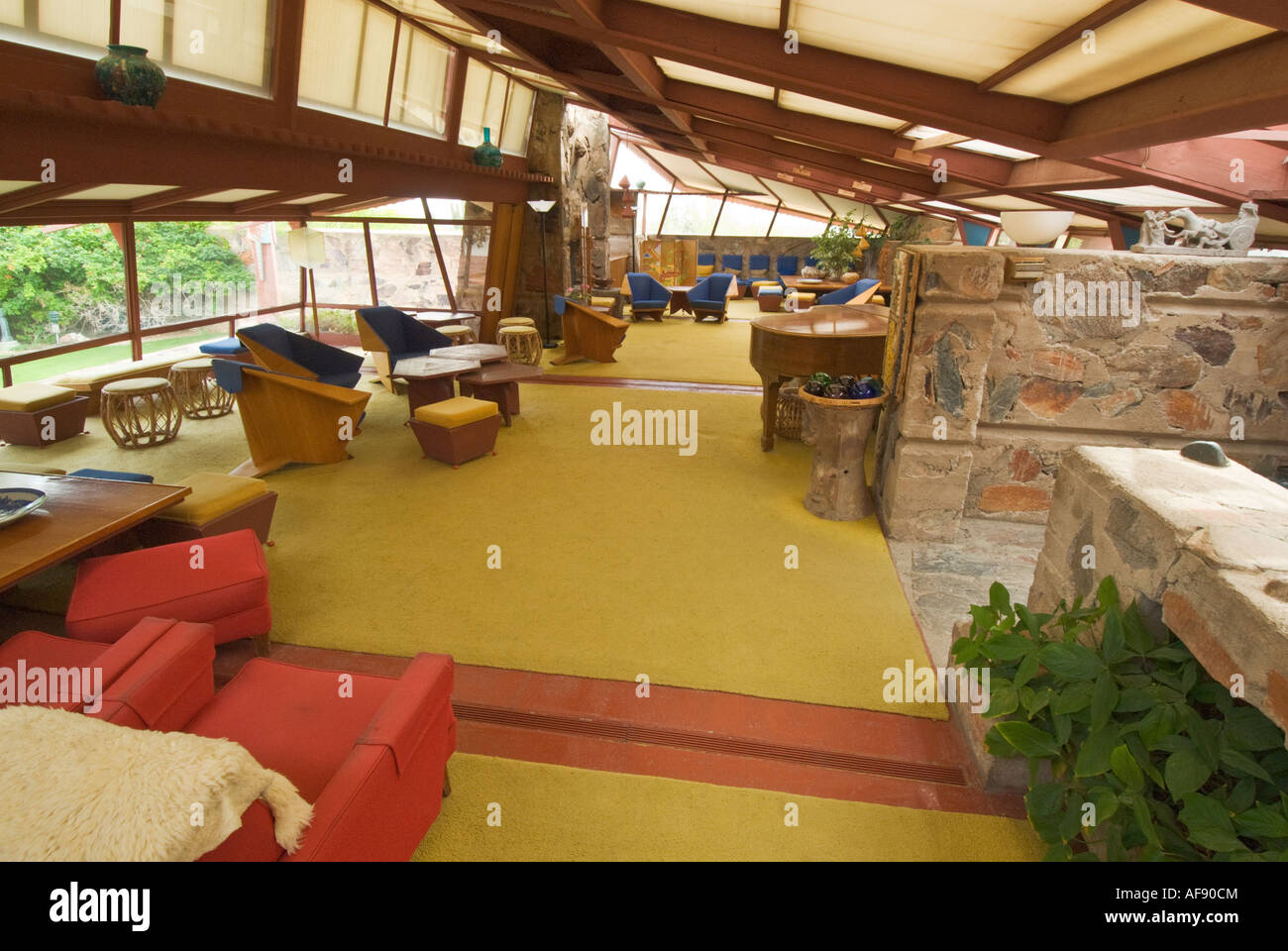 Arizona Scottsdale Taliesin West architect Frank Lloyd Wright winter ...