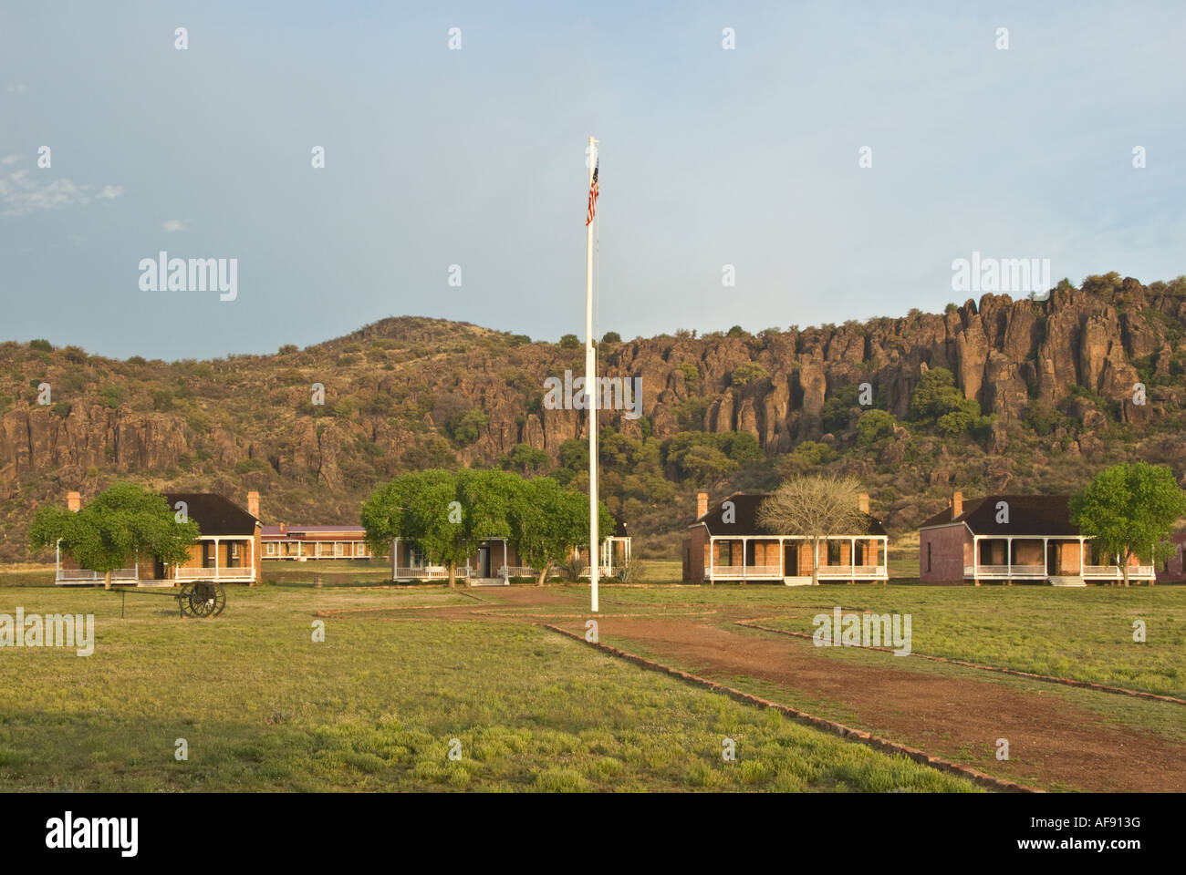 Texas Fort Davis National Historic Site Officers Row Stock Photo Alamy