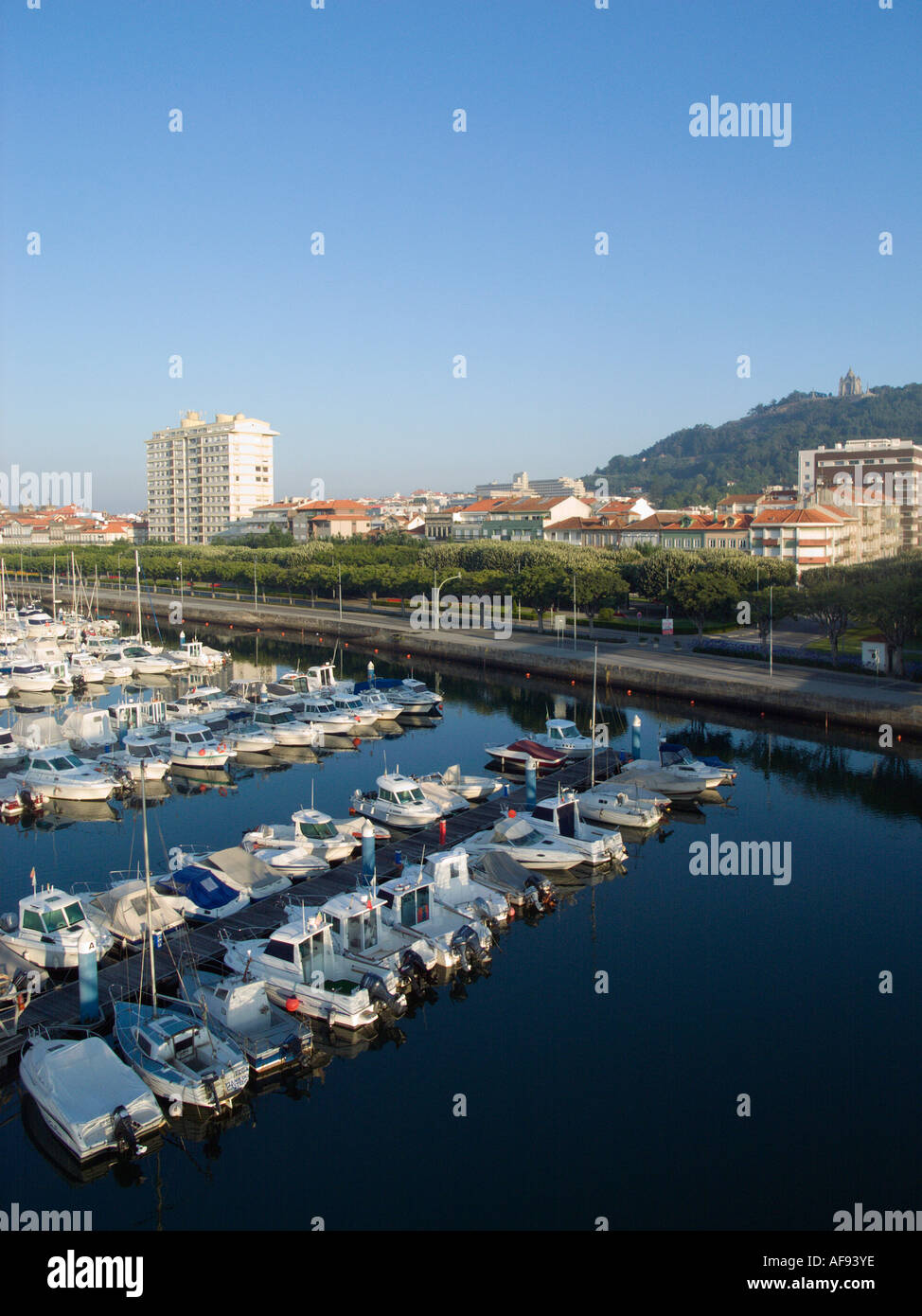 Marina at Viana do Castelo, in the North of Portugal, Europe EU on the Atlantic ocean Stock Photo