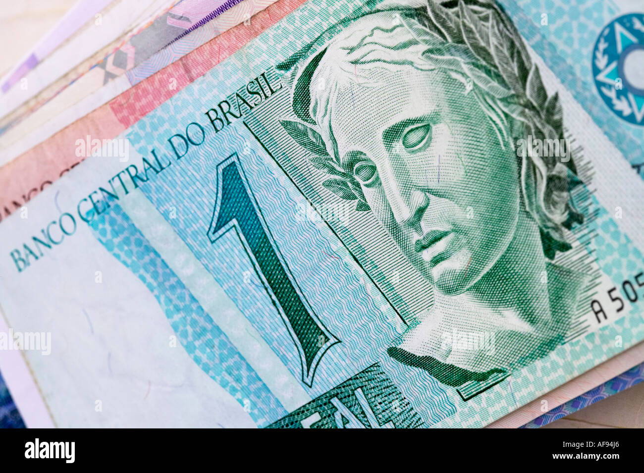 Brazil Brazilian Currency Reals Currency Bank Note Cash Stock Photo Alamy