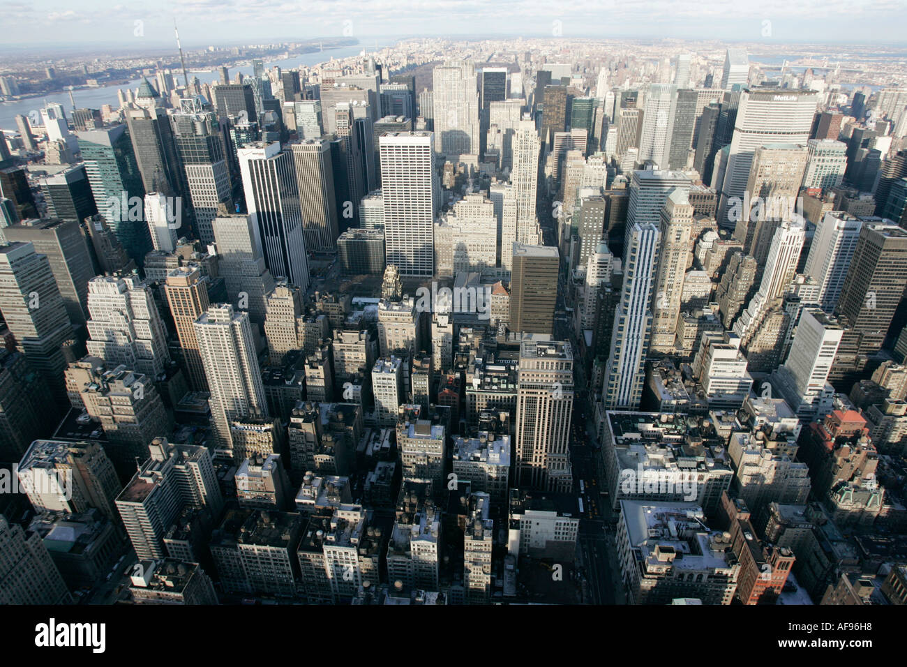 View North And Down Towards Central Park From Observation