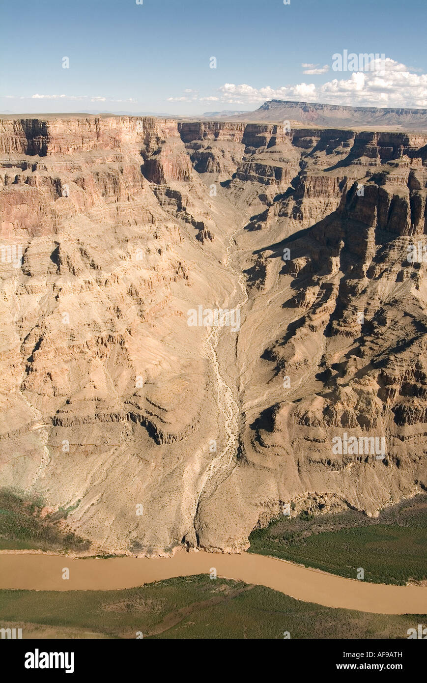 Aerial view of Colorado River. Grand Canyon National Park. Arizona State. USA Stock Photo