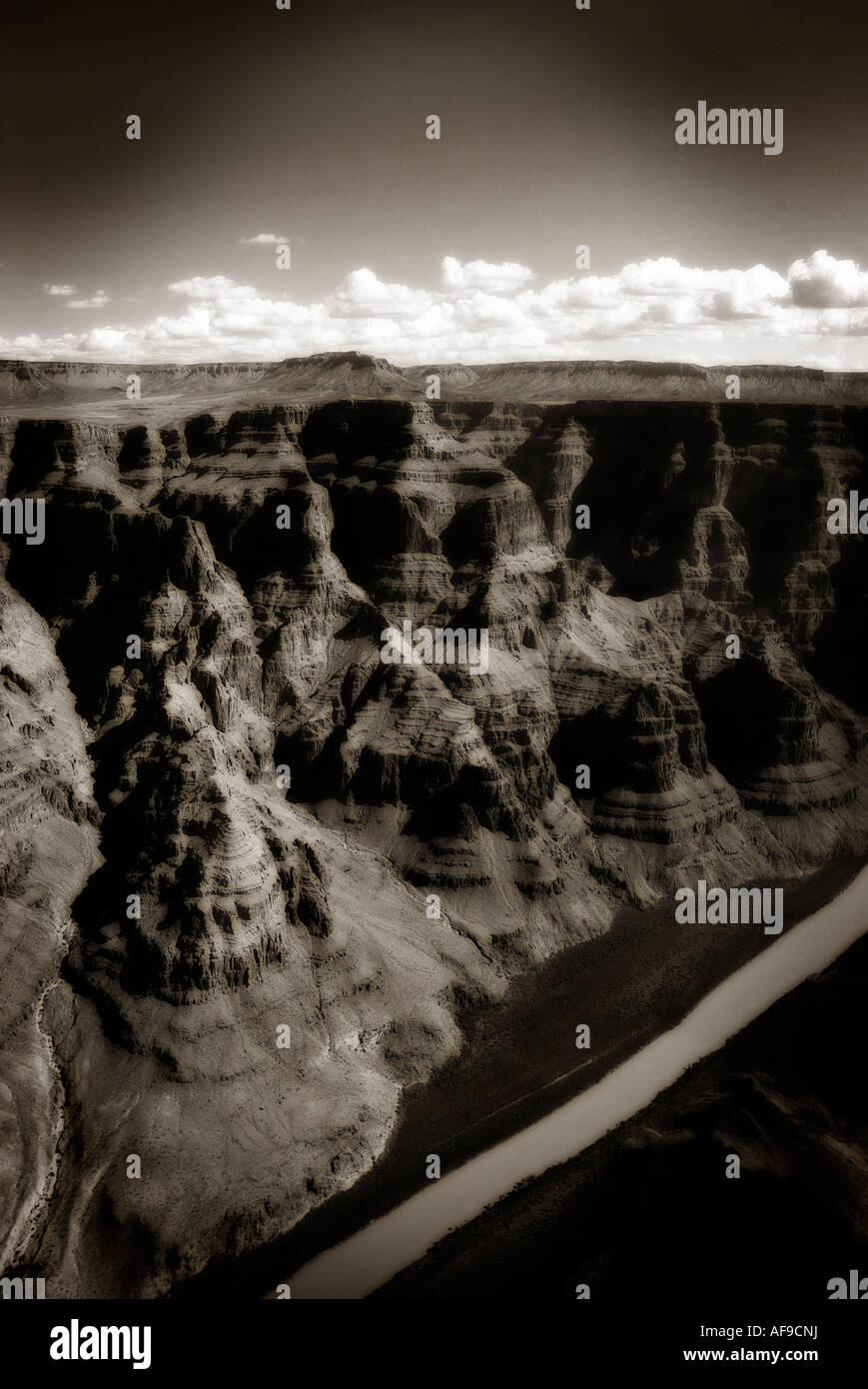 Aerial view of Colorado River. Grand Canyon National Park. Arizona State. USA Stock Photo