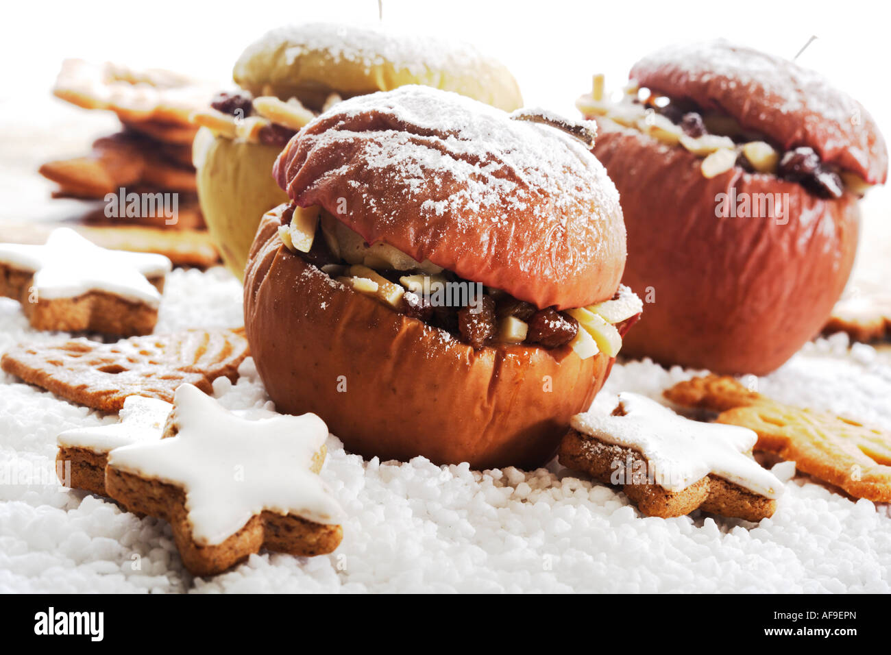 Baked apples Stock Photo