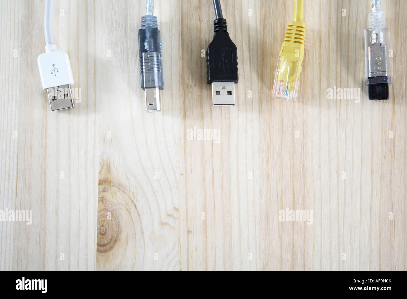 Computer plugs, close-up Stock Photo - Alamy