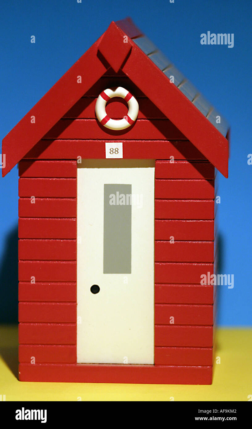 A Stock Photograph of a Beach Hut Stock Photo