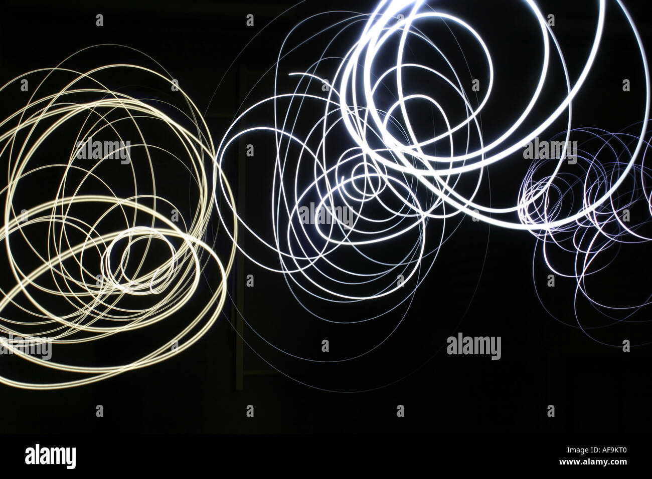 A Stock Photograph of a Light Trail in the Dark Stock Photo - Alamy