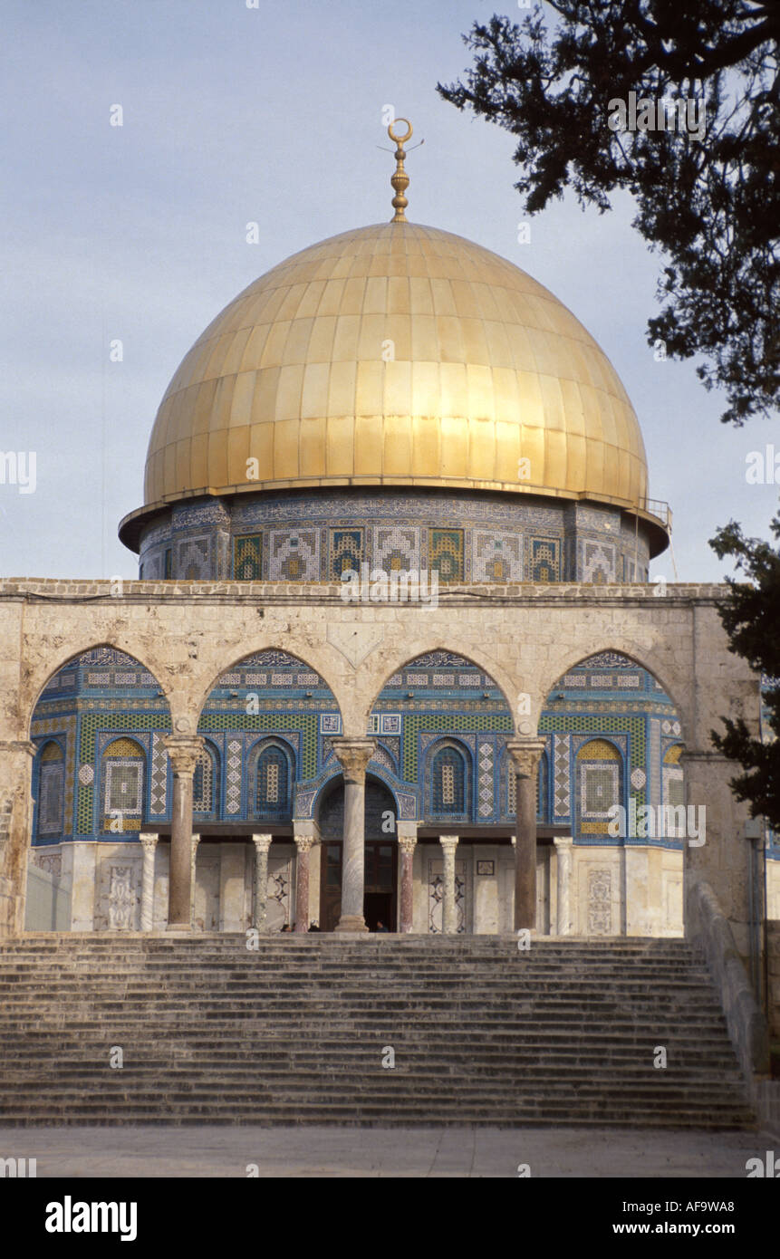 Israel,Mideast,Mid Middle East,Eastern,Holy Land,religion,belief,faith,bible,Jew,Jewish,Judaism,Hebrew,Jerusalem,Dome of the Rock Mosque,Temple on the Stock Photo