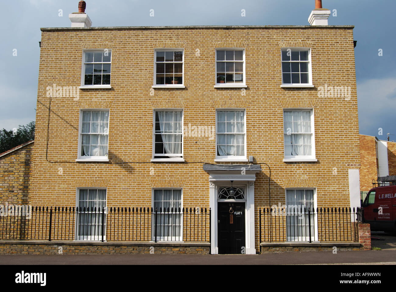 house frontage, WaltononThames, Surrey, England, United