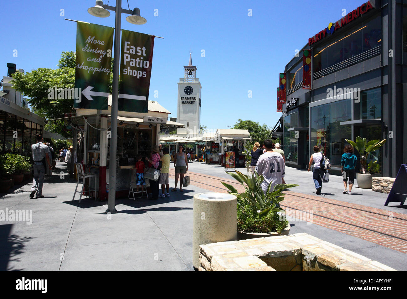 Farmers market shopping center Los Angeles. United States of America. Stock Photo