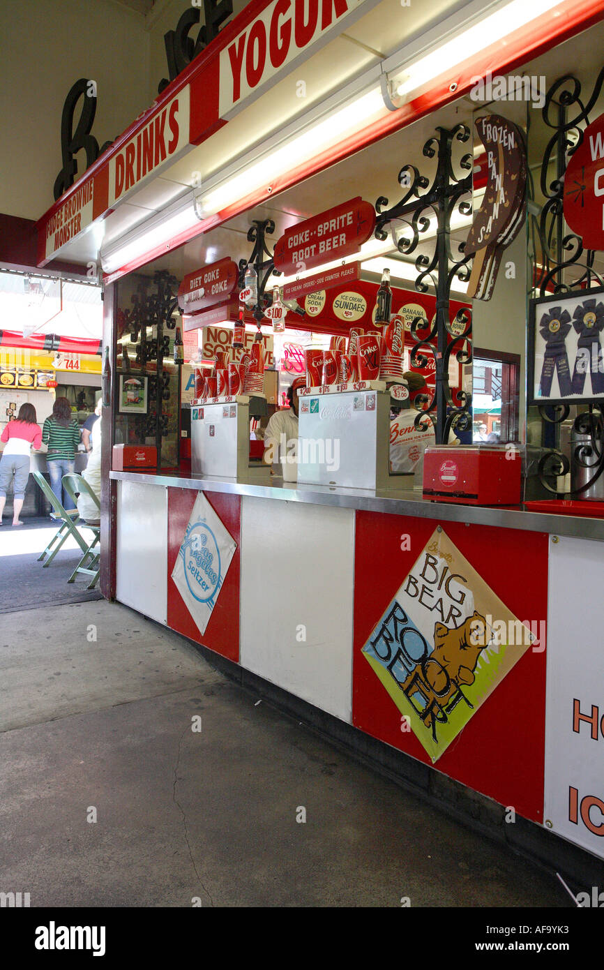 Farmers market shopping centre Los Angeles. United States of America. Stock Photo