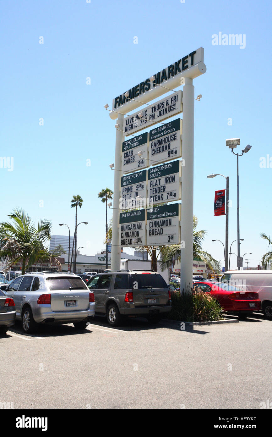 Farmers market, Los Angeles, California,U.S.A Stock Photo