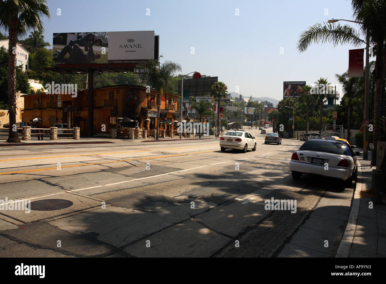 Sunset strip, Los Angeles. United States of America. Stock Photo
