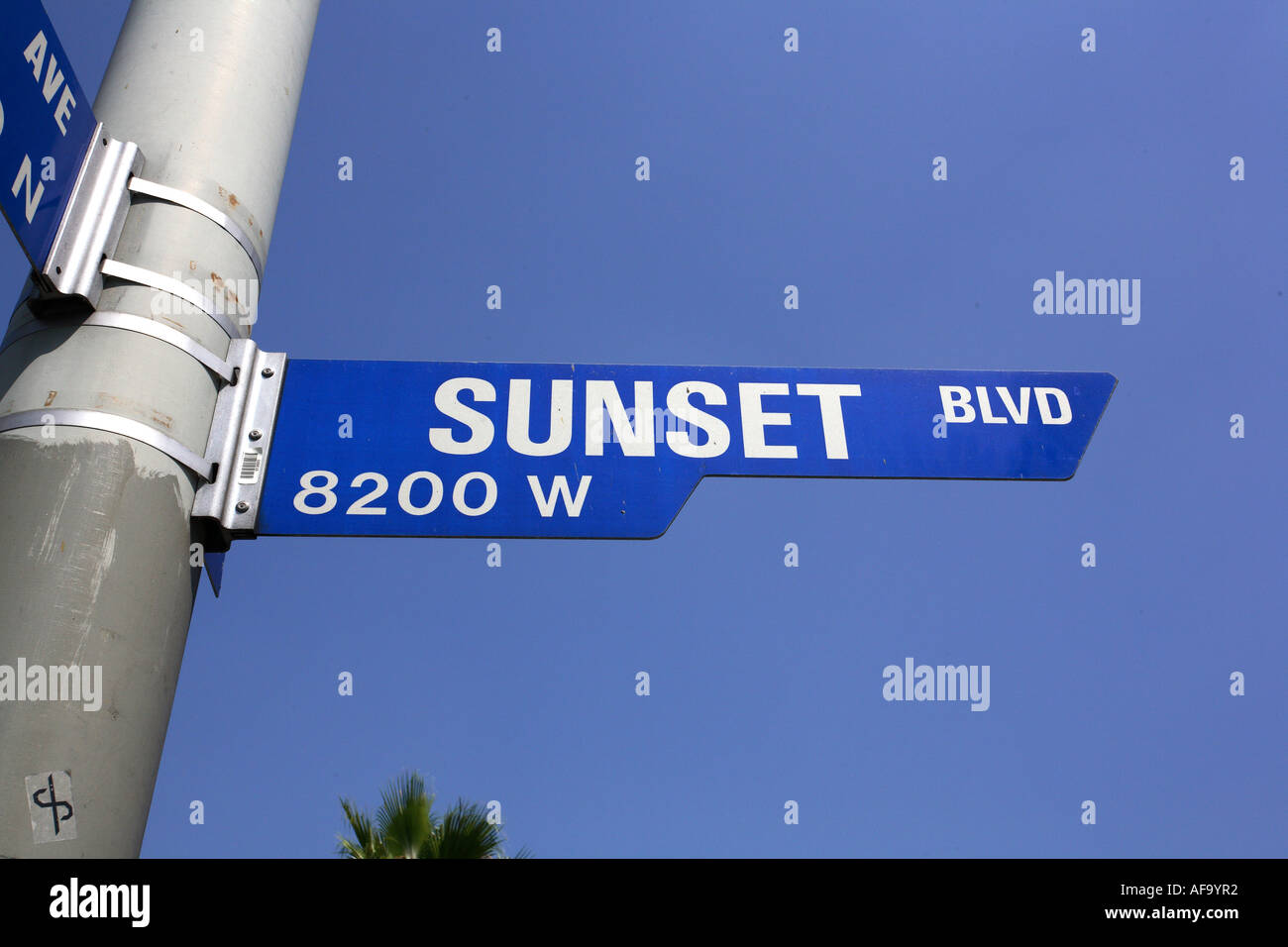 Sunset strip, Los Angeles.California,  United States of America. Stock Photo