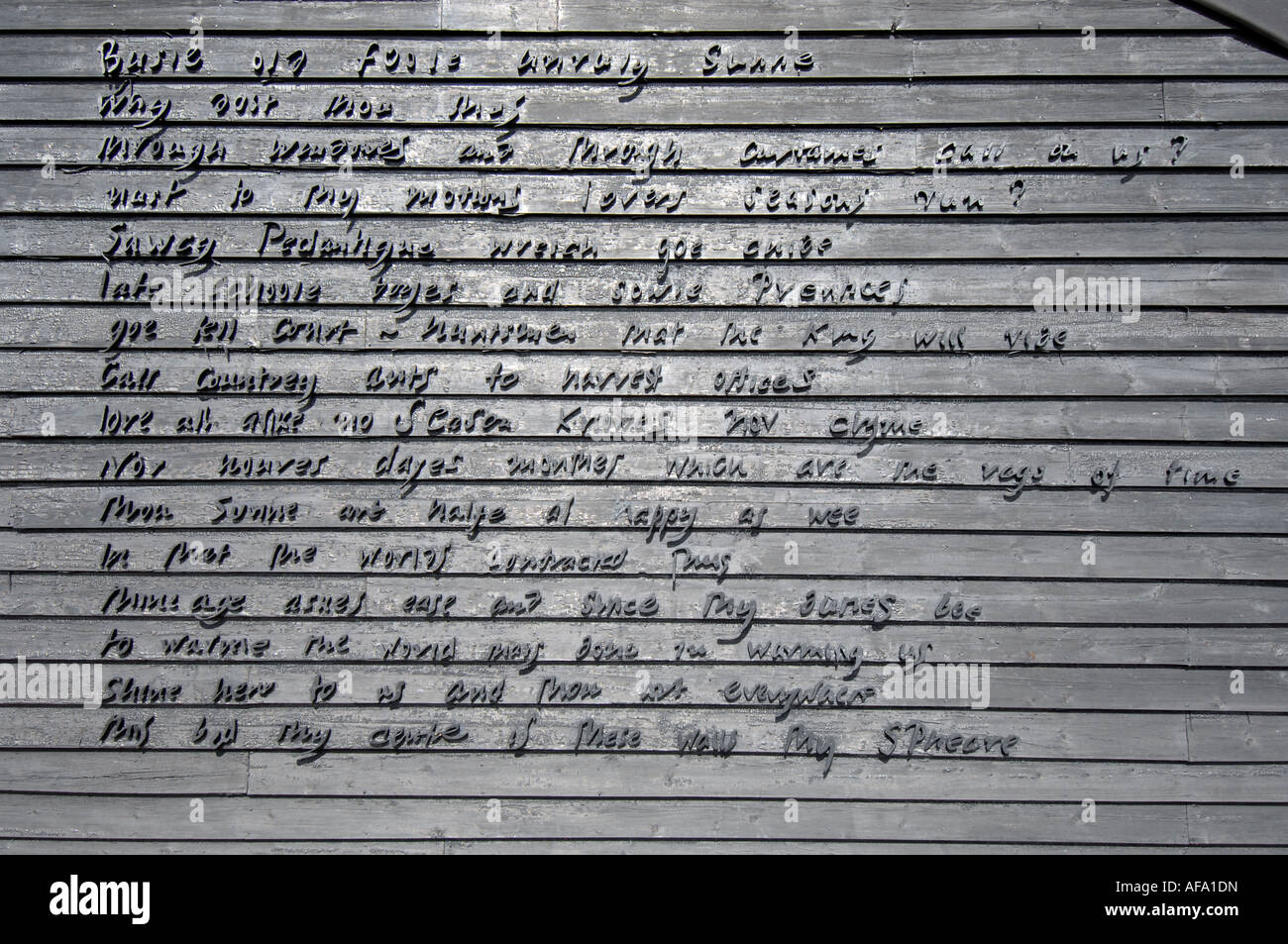 Poem On The Wall Of Prospect Cottage Dungeness Kent Home Of Derek