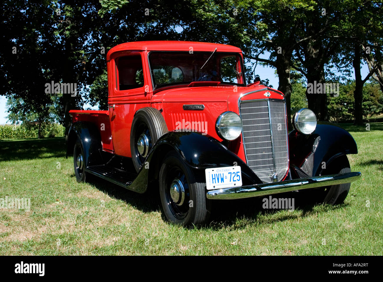 1936 International C 1 Pickup Truck Stock Photo