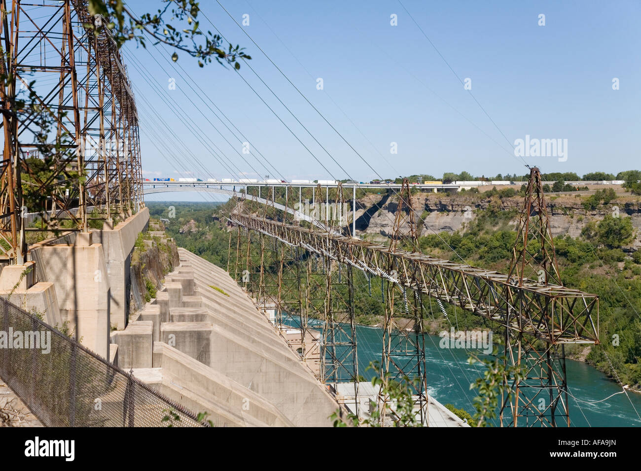 Ontario Hydro Plant Niagara River Ontario Canada Stock Photo Alamy