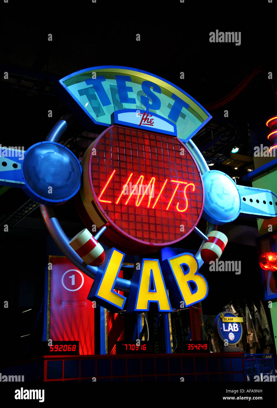 Epcot Center Walt Disney World Orlando Florida test the limits lab neon ...