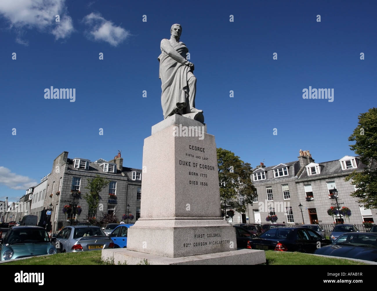 Golden Square in Aberdeen City centre, Scotland, UK Stock Photo