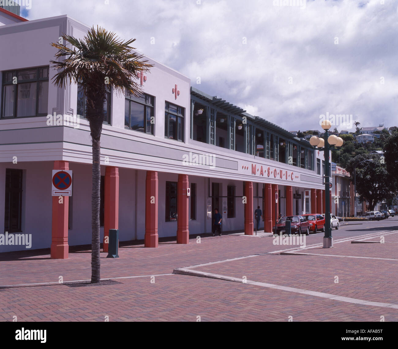 Masonic Hotel Art Deco building, Napier, Hawkes Bay, New Zealand Stock Photo Alamy