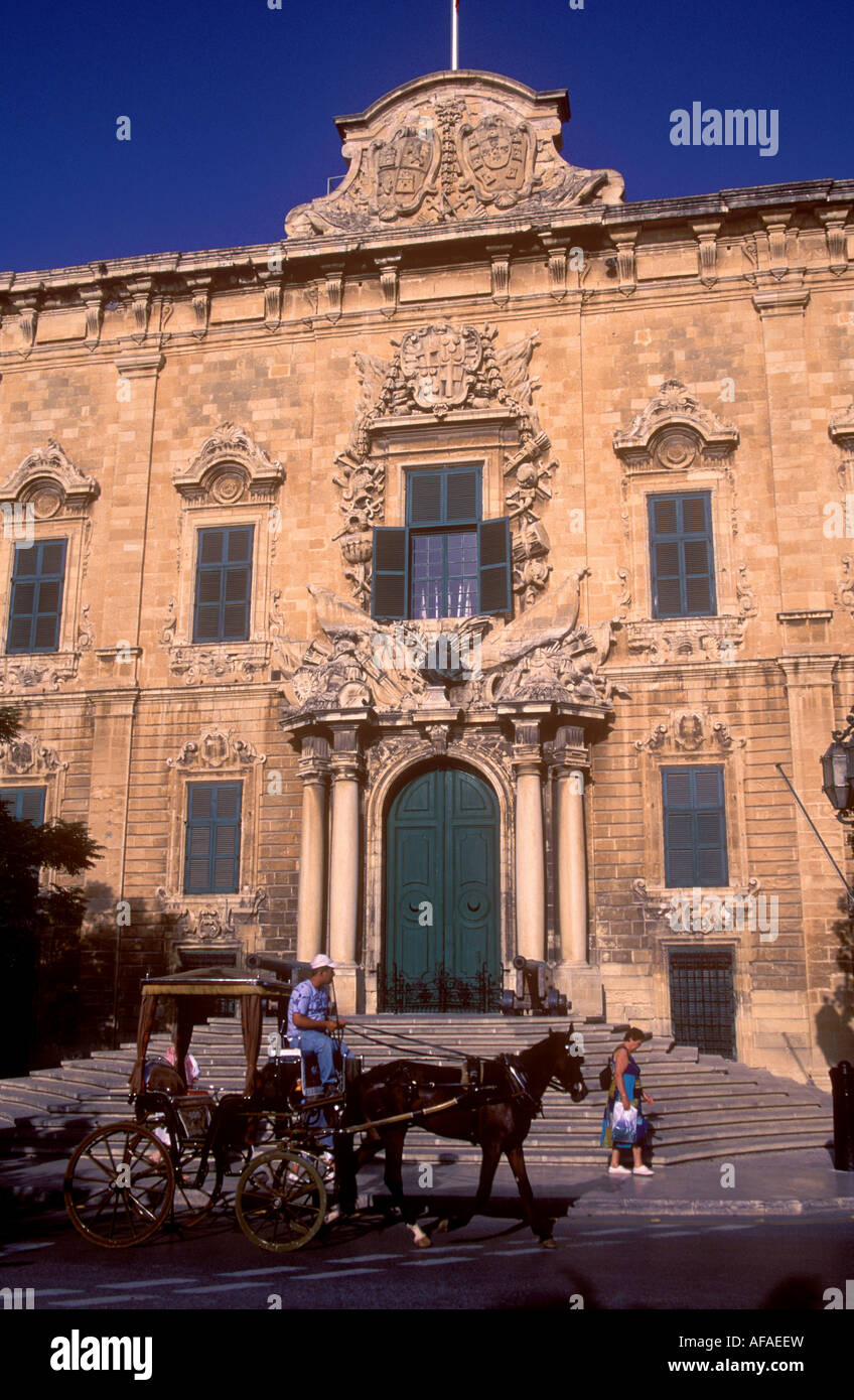 Auberge de Castelle Prime Ministers Office in Valletta the capital of Malta Stock Photo