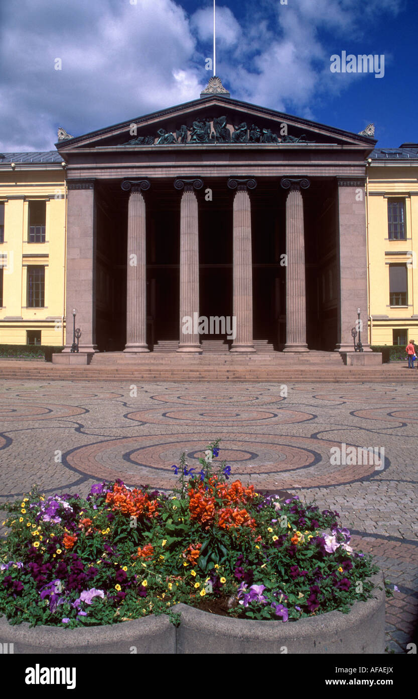 Building of the norwegian university oslo hires stock photography and