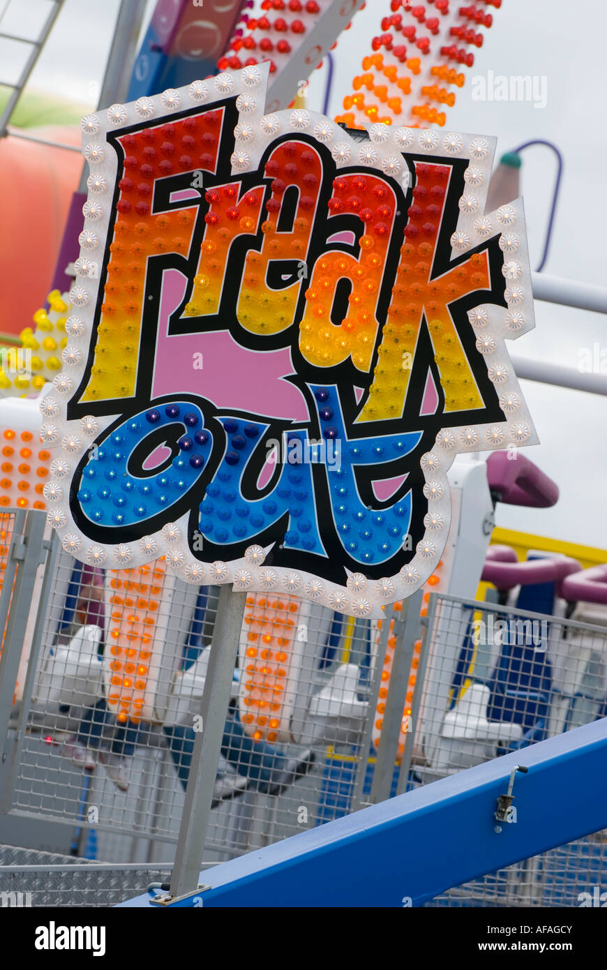 Freak out sing Stock Photo