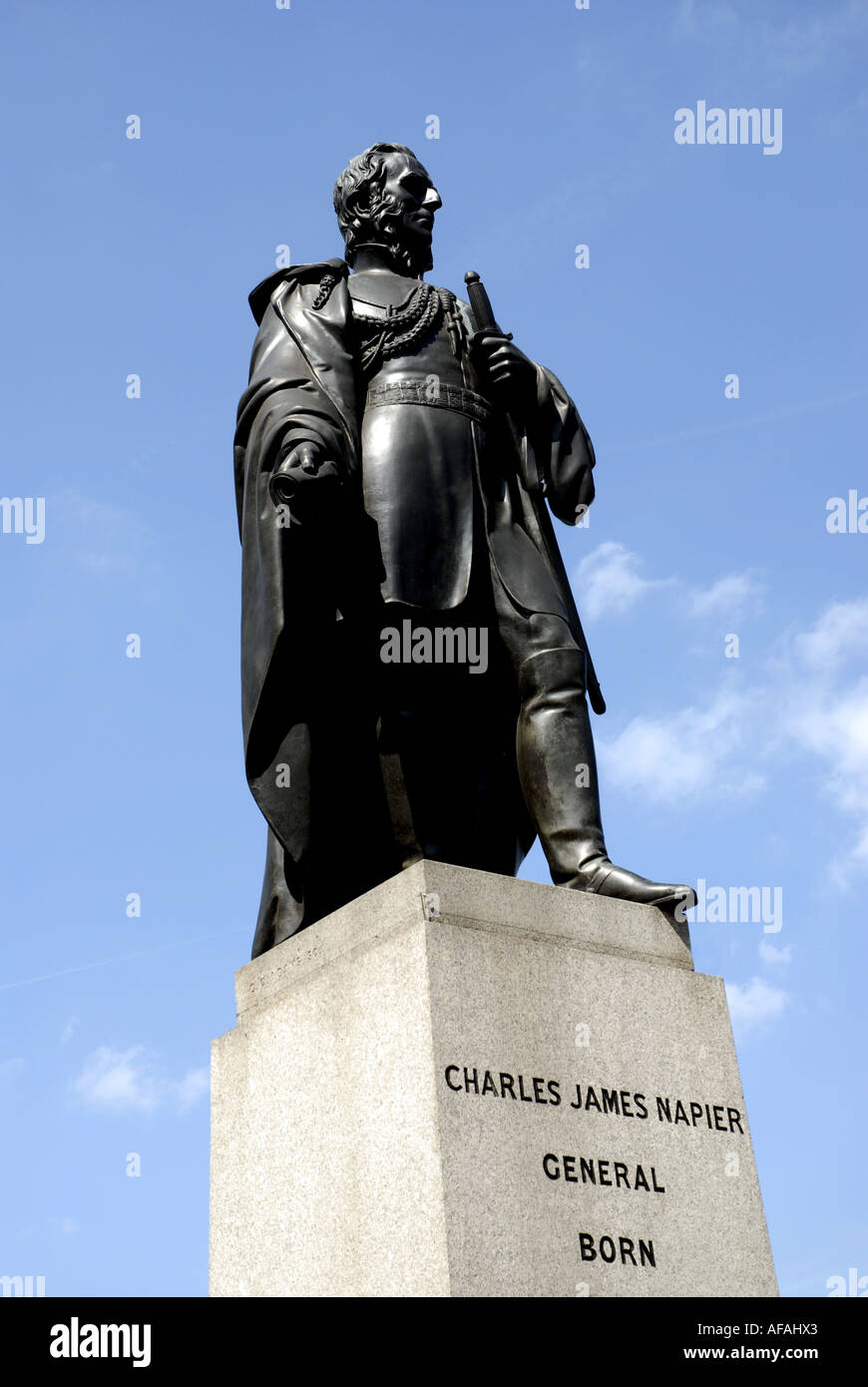 Bronze Statue of General Charles James Napier, by Gammom Adams