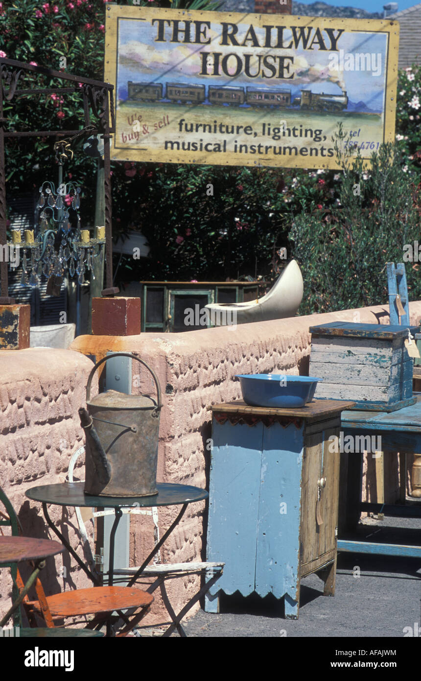 Antique dealer at Kalk Bay near Cape Town South Africa Stock Photo Alamy