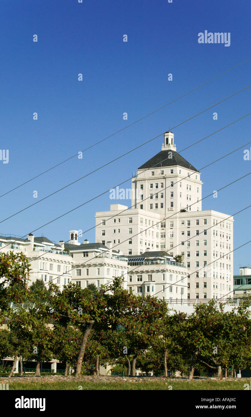 Cudahy building seen through guylines Milwaukee Wisconsin USA Stock Photo Alamy
